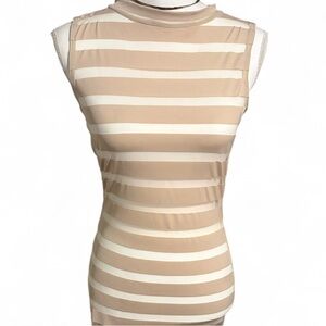Elegant Striped mesh dress
